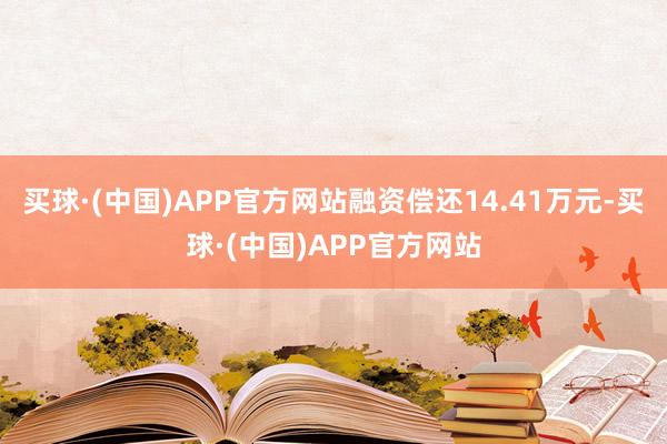 买球·(中国)APP官方网站融资偿还14.41万元-买球·(中国)APP官方网站