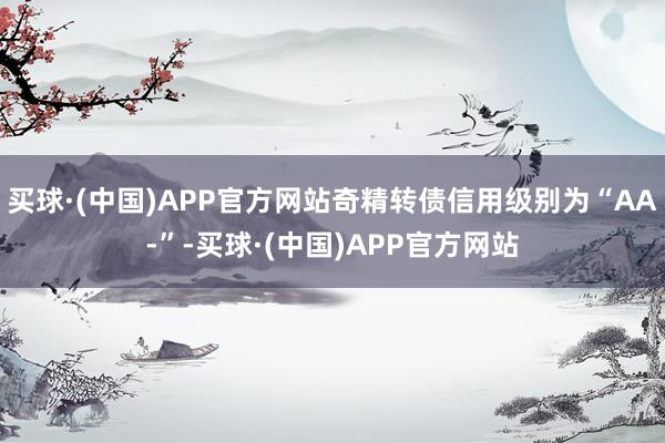 买球·(中国)APP官方网站奇精转债信用级别为“AA-”-买球·(中国)APP官方网站